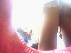 Beautiful college girl upskirted