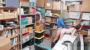 Beautiful teen 18+ Thief Will Never Swipe Again