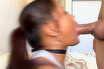 Best Deepthroat Ever!! - Cute Ebony Tanisha Dios Facefucked