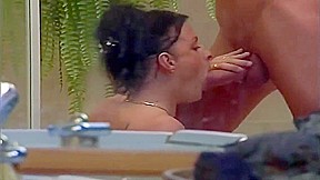 Big Pussy In Beautiful Natural Big Boobs Pussy Fucking Threesome In The Bathroom