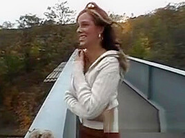 Big Titty Redhead Getting Finger Banged Outdoors In Public