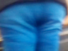 Big candid bbw mature ass in tight jeans