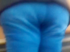 Big candid bbw mature ass in tight jeans