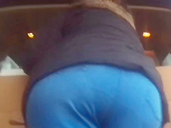 Big candid bbw mature ass in tight jeans