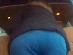 Big candid bbw mature ass in tight jeans