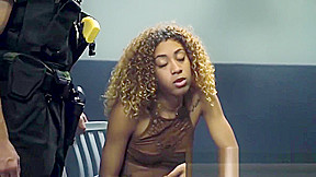 Black teen 18+ Kendall Woods smashed hard and facialized