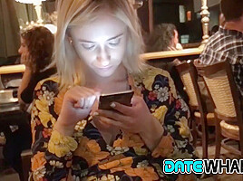Blonde Cutie Riding Monster Boner