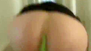 Blonde teen 18+ masturbates with a toy before hunk bangs her