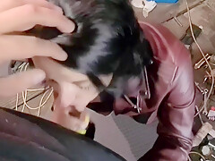 Blowjob In The Repair Shop