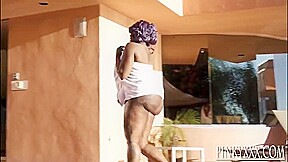 Booty Black Lesbian Pegging Her Gf