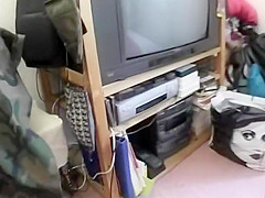 Bored Chick Plays And Plugs Her Pussy!