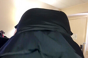 Bouncing On Step daddies Cock