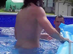Brenner Bolton gets fucked in a pool