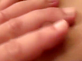 Brunette Asian babe Eve gagging and cum swallowing