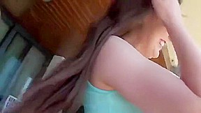 Brunette amateur Tina Kay taking in anus drilling porno video