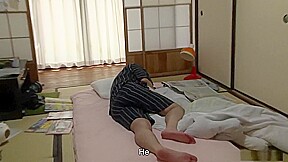 Brunette sweetie Ami Maeshima gets old man’s cock