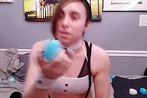 Bunny T-girl celebrates Easter 