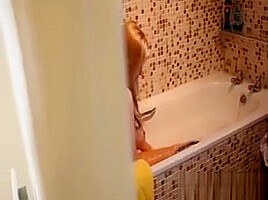 Busty Blonde teen 18+ In The Bath Tub Pov