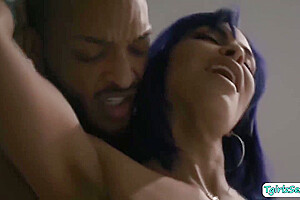 Busty Transsexual Interracial Anal Sex