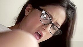 Busty euro sucks cock and gets fucked