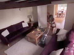 Busty girlfriend does homework in her underwear