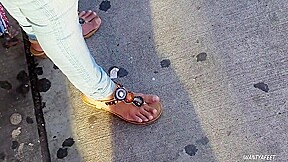 Candid indian girl feet need pedi 3