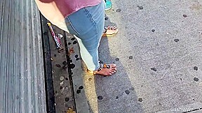 Candid indian girl feet need pedi 3