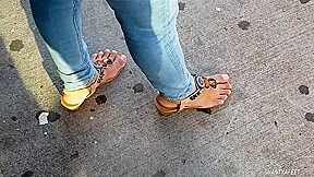 Candid indian girl feet need pedi 3