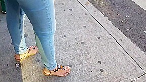 Candid indian girl feet need pedi 3