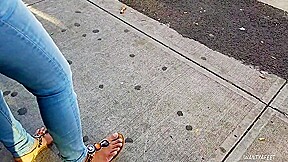 Candid indian girl feet need pedi 3