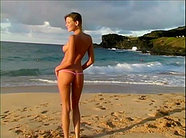 Carli on the beach