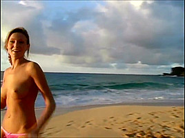 Carli on the beach