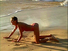 Carli on the beach