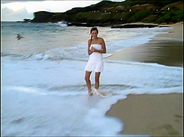 Carli on the beach