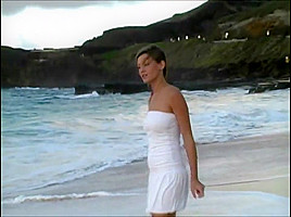 Carli on the beach