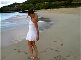 Carli on the beach