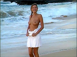 Carli on the beach