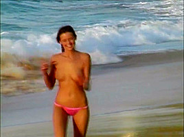 Carli on the beach