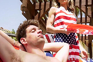 Celebratory 4th Of July Trans Orgy