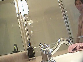 Cheating wife caught naked in the shower 
