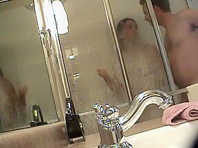 Cheating wife caught naked in the shower 