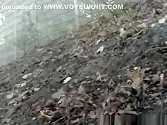 Chicks caught pissing outdoors in public