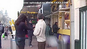 Chubby Dutch Prostitute Ass Jizzed On Camera