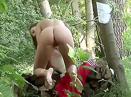 Claudia Rossi - Plays Perverted Games With Masked Man In The Woods