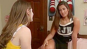 College Cheerleader Lez