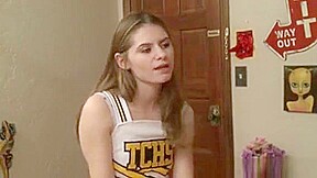 College Cheerleader Lez