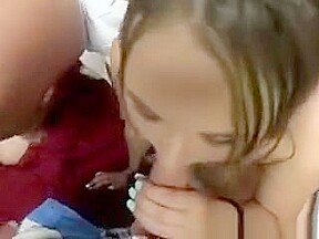 College Hotties Sucking Frat Boy Dick In Dorm Room Together