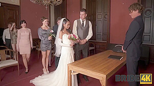 Couple Starts Fucking In Front Of The Guests After Wedding Ceremony