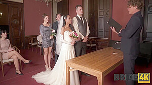 Couple Starts Fucking In Front Of The Guests After Wedding Ceremony