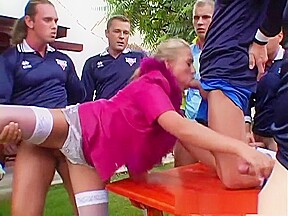 Crazy pornstar Sabrina White in best gangbang, blonde adult scene